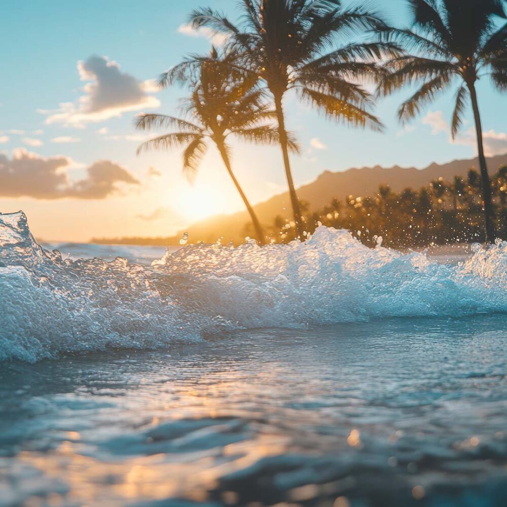 hawaii beach landscape with ocean view2