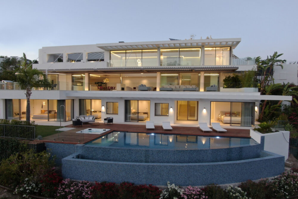 modern villa for sale with sea views in el herrojo benahavis la quinta marbella 10